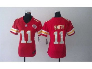 NEW Women NFL Kansas City Chiefs 11 Alex Smith Red Jerseys