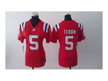 NEW Women New England Patriots #5 Tim Tebow red Jerseys