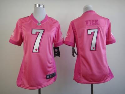 NEW Women Philadelphia Eagles #7 Michael Vick Pink Jerseys(love s)