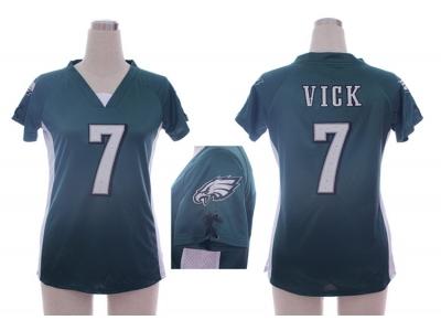 NEW Women Philadelphia Eagles #7 Michael Vick green jerseys(draft him ii top)