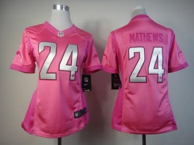 NEW Women San Diego Chargers #24 Ryan Mathews Pink Jerseys(love s)