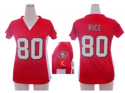 NEW Women san francisco 49ers #80 jerry rice jerseys(draft him ii top)