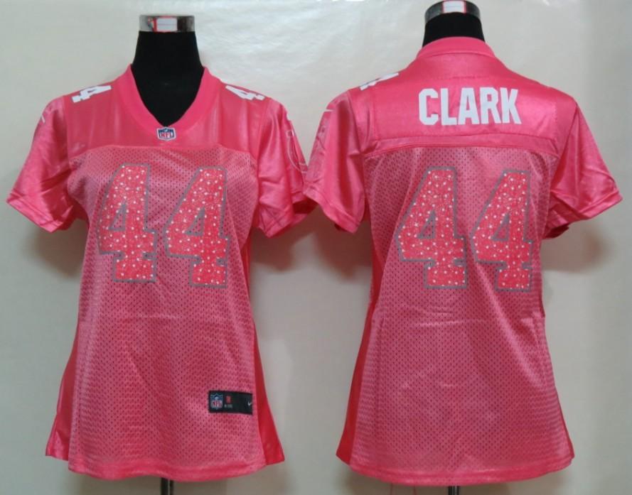 NEW Womens Indianapolis Colts 44 Clark Pink Jerseys