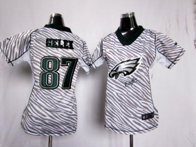 NEW Womens Philadelphia Eagles #87 Brent Celek jerseys(fem fan zebra)