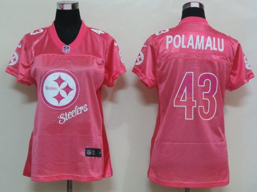 NEW Womens Pittsburgh Steelers 43 Popamalu Elite Jerseys