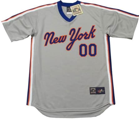 NEW YORK METS 1980's Away Majestic Throwback Jersey Customized