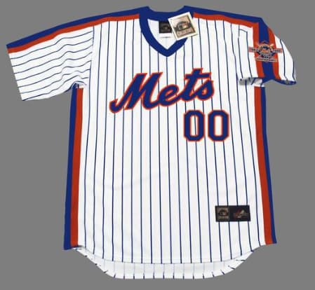 NEW YORK METS 1986 Majestic Home Throwback Jersey  Customized