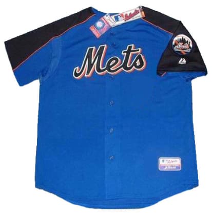 NEW YORK METS 2005 Majestic Authentic Throwback Baseball Jersey