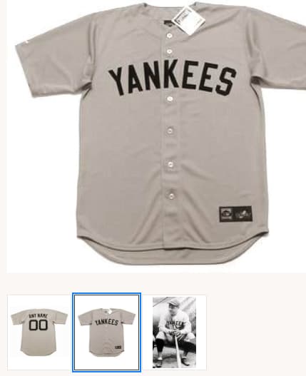 NEW YORK YANKEES 1929 Majestic Away Throwback Jersey Customized
