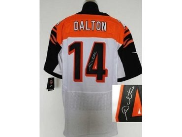 NEW jerseys cincinnati bengals #14 dalton white(Elite signature)