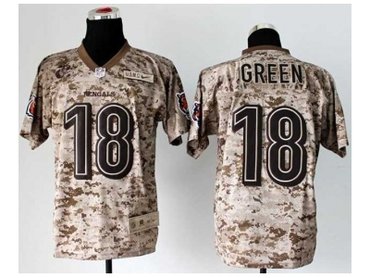 NEW jerseys cincinnati bengals #18 green camo(2013 new Elite)(USMC)