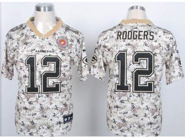 NEW jerseys green bay packers #12 aaron rodgers camo(2013 new Elite)