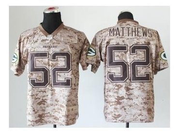 NEW jerseys green bay packers #52 clay matthews camo(2013 new Elite)(USMC)