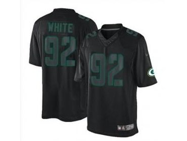 NEW jerseys green bay packers 92 white black(Impact Limited)