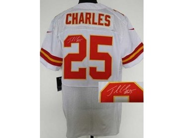 NEW jerseys kansas city chiefs #25 charles white(Elite signature)