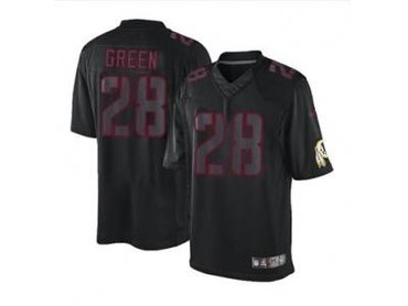 NEW jerseys washington redskins #28 green black(Impact Limited)