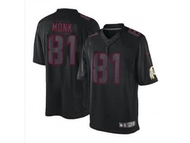 NEW jerseys washington redskins #81 monk black(Impact Limited)