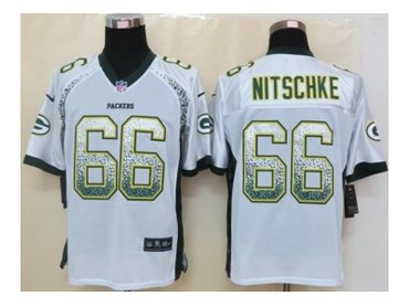 NEW nfl jerseys green bay packers #66 ray nitschke white(Elite drift fashion)
