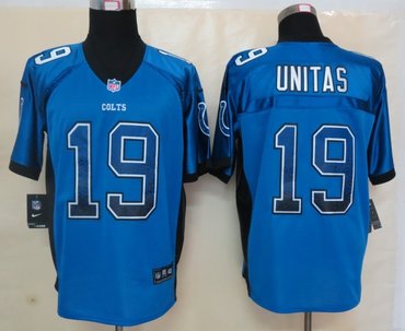 NEW nfl jerseys indianapolis colts #19 unitas blue(Elite drift fashion)