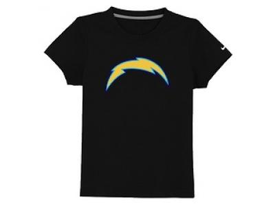 NEW san diego chargers sideline legend authentic logo youth T-Shirt black