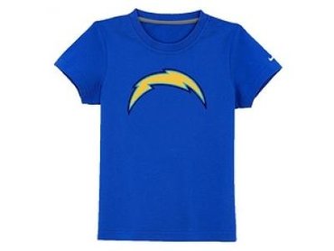 NEW san diego chargers sideline legend authentic logo youth T-Shirt blue