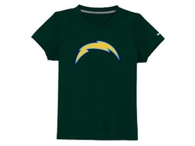 NEW san diego chargers sideline legend authentic logo youth T-Shirt dk.green