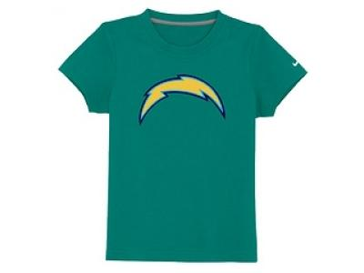 NEW san diego chargers sideline legend authentic logo youth T-Shirt green