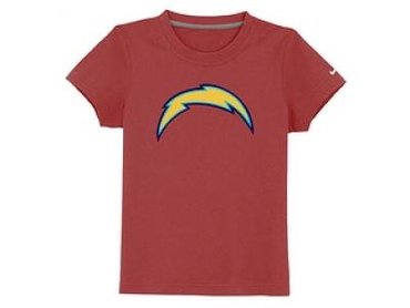 NEW san diego chargers sideline legend authentic logo youth T-Shirt red