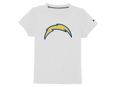 NEW san diego chargers sideline legend authentic logo youth T-Shirt white
