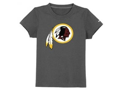 NEW washington redskins logo youth T-Shirt dk.grey