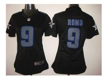 NEW women jerseys dallas cowboys #9 tony romo black(impact limited)