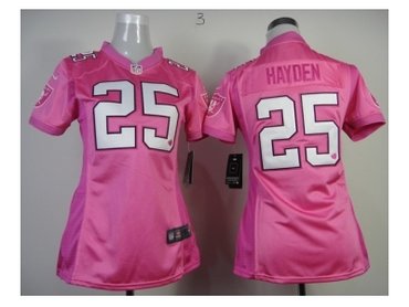 NEW women jerseys oakland raiders #25 hayden pink(love)