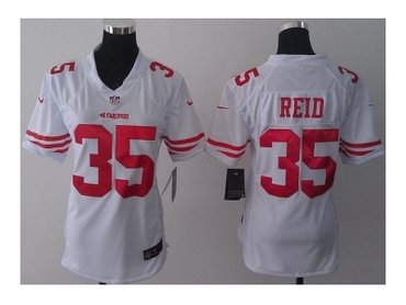 NEW women jerseys san francisco 49ers #35 reid white