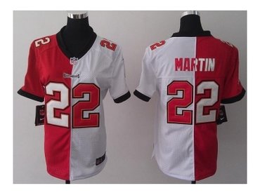 NEW women jerseys tampa bay buccaneers #22 martin white-red(split)