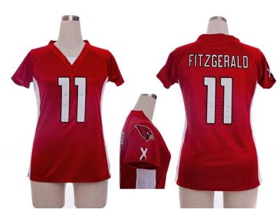 NEW women nfl arizona cardinals #11 larry fitzgerald red jerseys(draft him ii top)