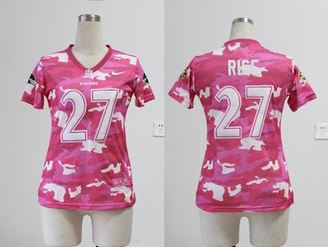 NEW women nfl jerseys Baltimore Ravens #27 Ray Rice pink(fashion camo)