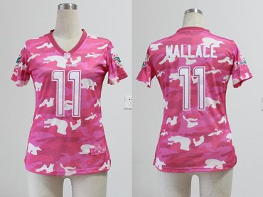 NEW women nfl jerseys Miami Dolphins 11 Mike Wallace pink(fashion camo)