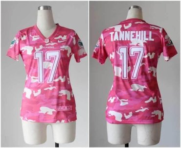 NEW women nfl jerseys Miami Dolphins 17 Ryan Tannehill pink(fashion camo)