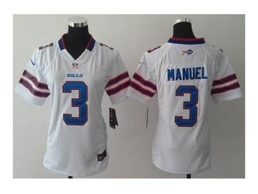 NEW women nfl jerseys buffalo bills #3 manuel white