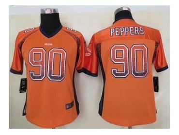 NEW women nfl jerseys chicago bears #90 peppers orange(Elite drift fashion)