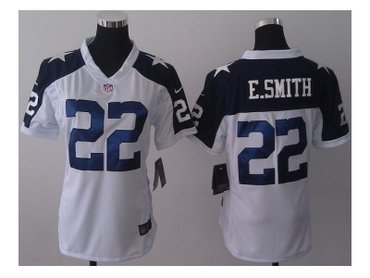 NEW women nfl jerseys dallas cowboys #22 e.smitth thankgivings white