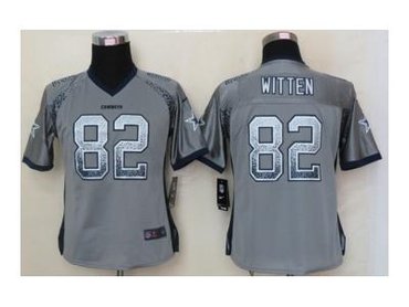 NEW women nfl jerseys dallas cowboys #82 jason witten grey(Elite drift fashion)