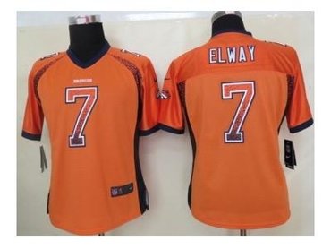 NEW women nfl jerseys denver broncos #7 john elway orange(Elite drift fashion)