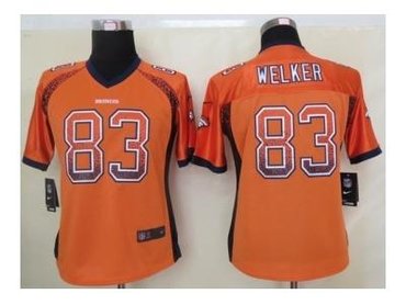 NEW women nfl jerseys denver broncos #83 wes welker orange(Elite drift fashion)