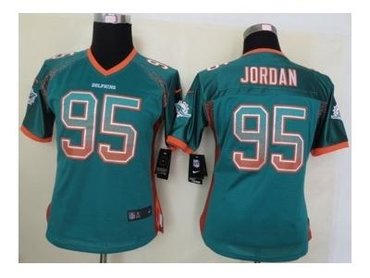 NEW women nfl jerseys miami dolphins #95 jordan green(Elite drift fashion)