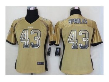 NEW women nfl jerseys new orleans saints #43 darren sproles gold(Elite drift fashion)