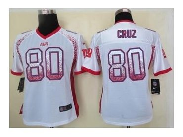 NEW women nfl jerseys new york giants #80 victor cruz white(Elite drift fashion)
