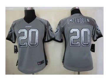 NEW women nfl jerseys oakland raiders #20 darren mcfadden grey(Elite drift fashion)
