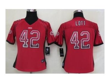 NEW women nfl jerseys san francisco 49ers #42 ronnie lott red(Elite drift fashion)