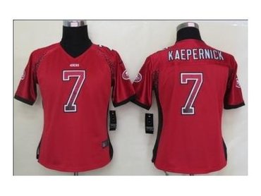 NEW women nfl jerseys san francisco 49ers #7 colin kaepernick red(Elite drift fashion)
